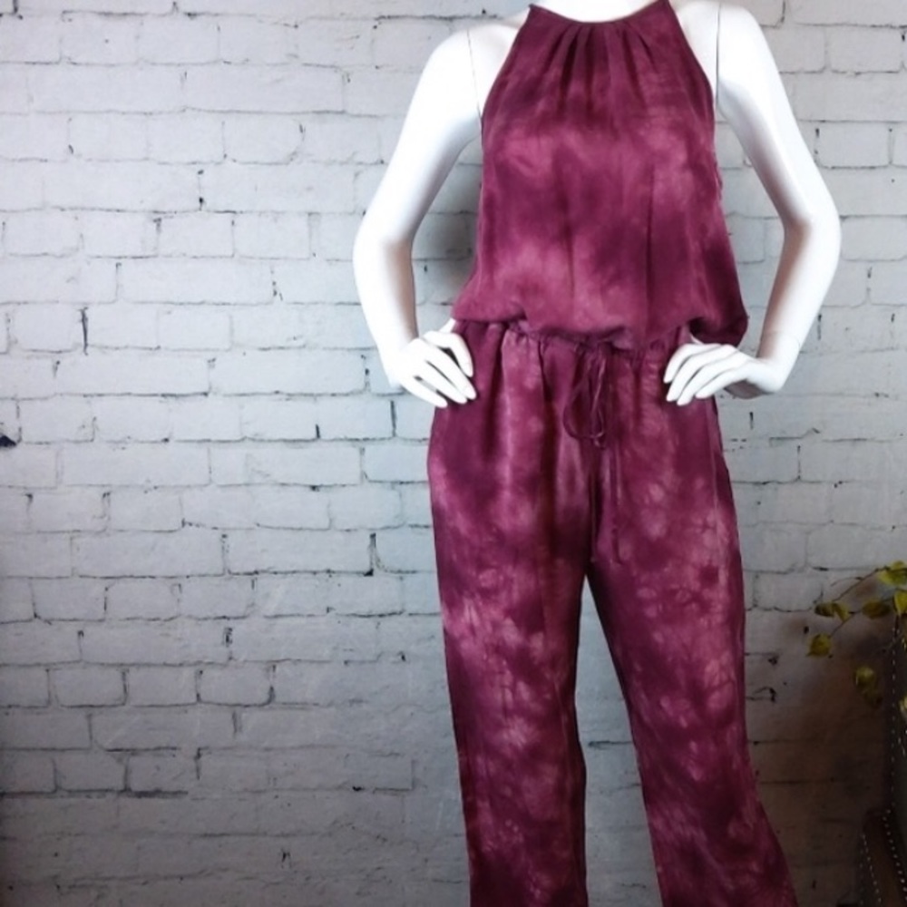 Anthropologie Cloth & Stone Tie Dye Jumpsuit